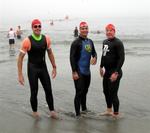 Chris, Kevin and Justin test out the water.