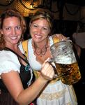 Big beers and big fun at Oktoberfest in Huntington Beach, Ca.