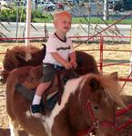 Tanner starts having fun.  *Photo by Stan.