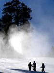 Making snow in California.