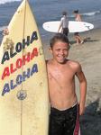 Cory, 10, loves to surf.