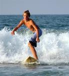To his dismay, I made Kyle surf the smaller shore-break, so I could snap photos.