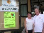 Doug and Diane welcome boaters to the Vallarta Yacht Club.