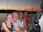 Rennie, Anne, Al and Dona at sunset. *Photo by Jean.