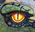 Detail of the dragon's eye.  Dragon's breath, not captured on film.