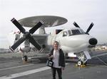 Greg by the E-2C Hawkeye, with its long range search radar.