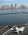 Looking down from the USS Midway's mast.  (That's why they say: "Always look up.")