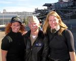 Cherie and Jean with Rear Admiral Jack Hines, Deputy Commander, U.S. Third Fleet. *Photo by Greg.