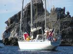 Rennie and Anne aboard Cassiopeia, their Swan 65.