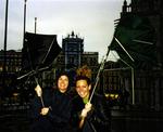 Cherie and Carter survive a wind storm in Venice, Italy.