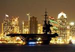 The lights are bright in San Diego.  *Photo courtesy of Jim "GUIDO" DiMatteo (Chair of the Midway Airwing Committee)