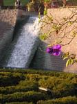 The waterfall with a hint of purple.