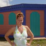 Houses in Tortola are sweet splashes of color.