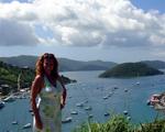 Cherie overlooking Nanny Cay, Tortola.