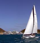 Sail by the cruise ships.