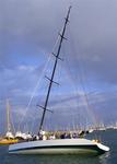 Morning Glory and her canting keel. *Photo by Dale.