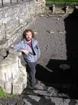 Brian near some Irish ruins.