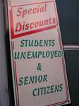 I can understand discounts for students and seniors, but how do you prove that you are unemployed?