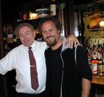 Brian with Pat, the bartender at The Bachelor's Inn.  
