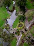 The view from the top of Blarney Castle which has walls 18-feet thick at the bottom.