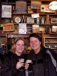 Kat and Lindsay with their first Guinness.