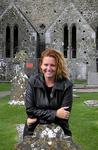 Cherie at the Rock of Cashel.