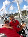 Arjan and Luke at the dock. *Photo by Jean.