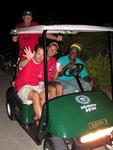 The golf cart ride home.