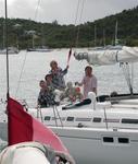 If you can't beat them, bomb them!  The water-balloon battle at sea. *Photo by Jean.