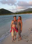 Jean and Cherie sifting their feet through the powdery sand. *Photo by Dustin.