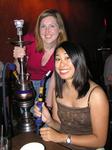 Stephanie and Renee with the funky smoking aparatus.