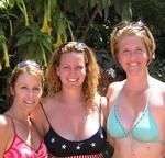 Sherry, Cherie and Jean spend the day relaxing in the pools and gardens of Glen Ivy Hot Springs.