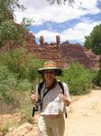 Jean in the Supai Indian Village.