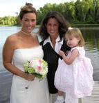 Sisters with the flower girl.