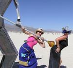 "Take that!"  Branded at Burning Man.