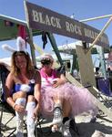 Cherie and Margaret at the Black Rock Roller Disco.