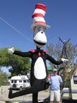 The "Cat in the Hat" even gets into the Burning Man action.
