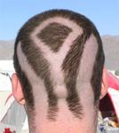 The latest Burning Man hair-style.