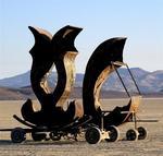 You never know what kind of art you are going to stumble upon on the playa.