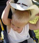 The trick with cowboy hats is starting them young.