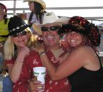 Cloyce surrounded by cowgirls.