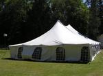 The wedding tent.