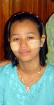 A trendy new way to wear make-up in Myanmar.
