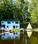 The boat house.