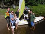 The guys ready to sail.