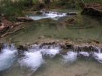 In Havasupai, only the water rushes.