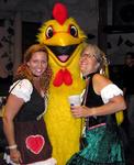 How funky is your chicken?  Cherie and Beth found out at Old World's Oktoberfest 2004.