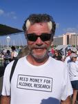 He needs more money for alcohol research.