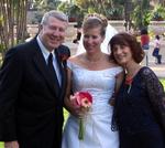 Laura with her parents Larry and Jane.  (Larry makes the best mashed potatoes in the world.)