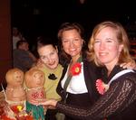 The tiki dolls enjoy their night on the town.